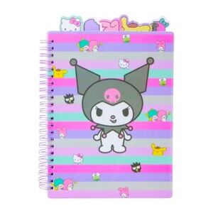 Hello Kitty Kuromi Tabbed Cute Character Spiral Notebook